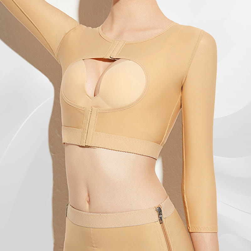 Bras de compression post-opératoire avec fermeture éclair