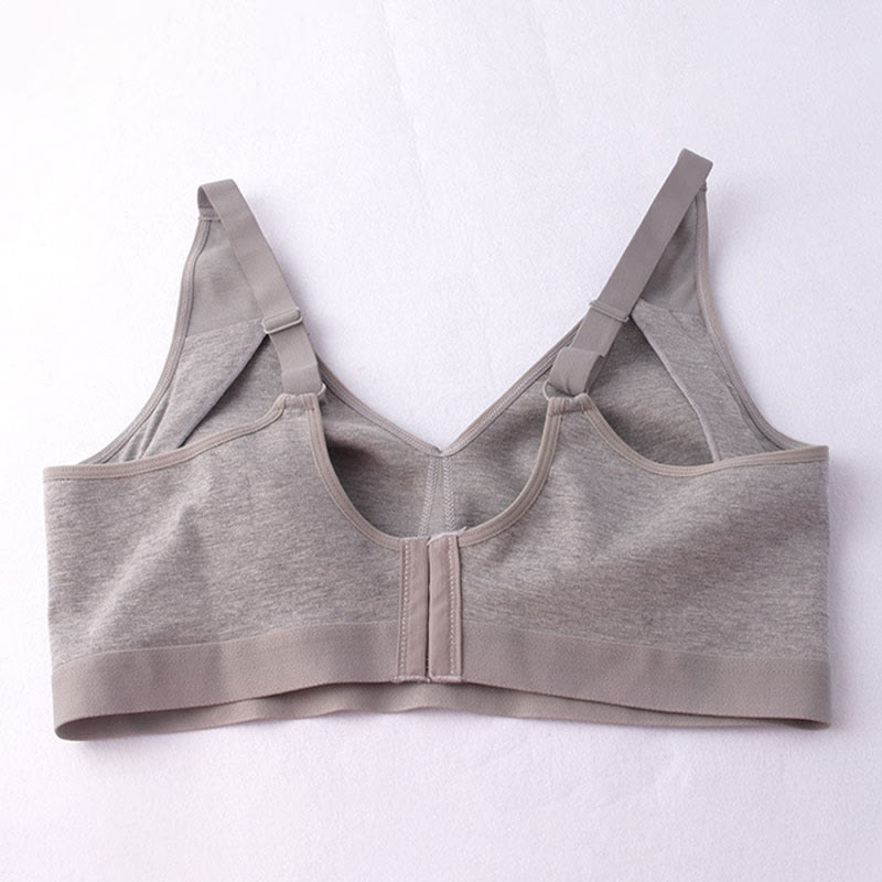 Soutien-gorge sans armatures en coton sans coutures grande taille
