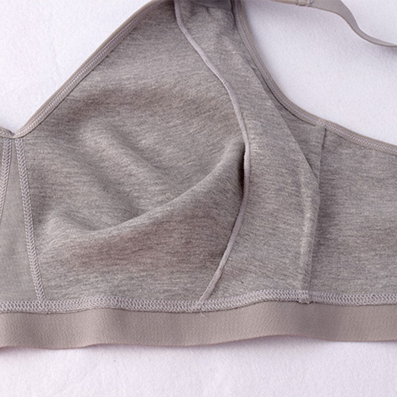 Soutien-gorge sans armatures en coton sans coutures grande taille