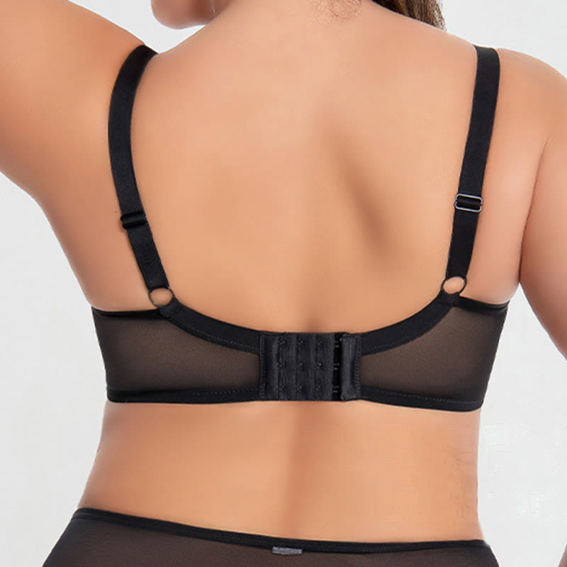 Soutien-gorge push-up anti-affaissement à armatures grande taille