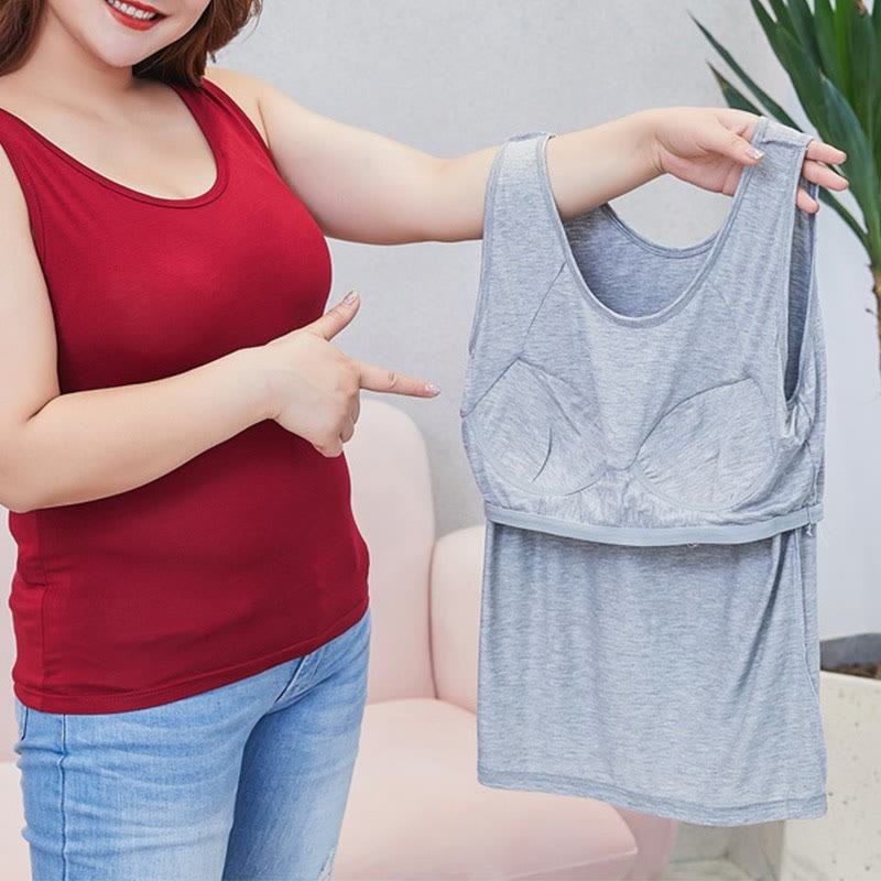 Camisole de yoga ample rembourrée sans armatures grande taille