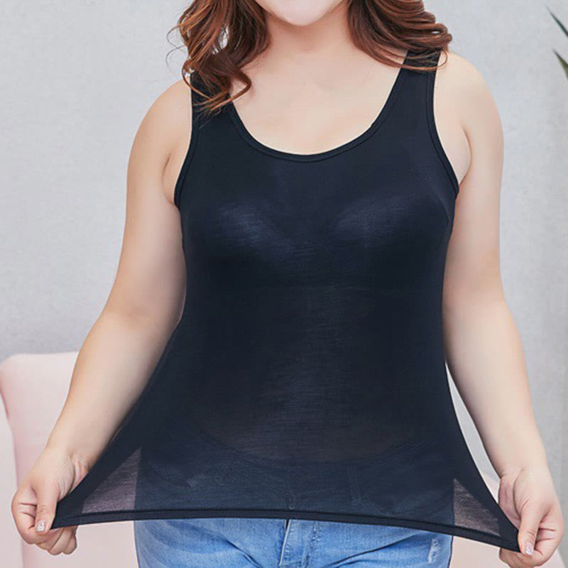 Camisole de yoga ample rembourrée sans armatures grande taille