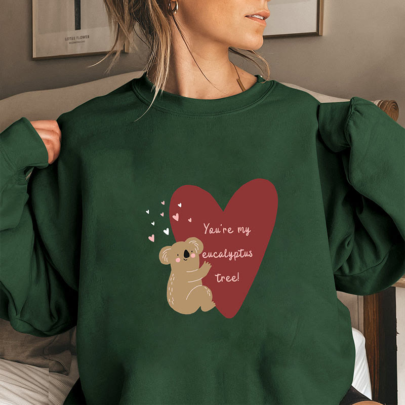 Sweat-shirt Koala Bear Heart grande taille - Vert foncé - 3XL - image 4