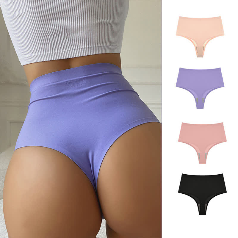 String taille haute en soie glacée sans coutures grande taille (lot de 3)