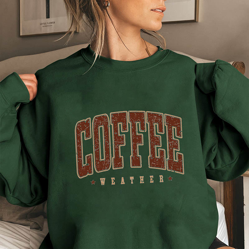 Sweat-shirt grande taille pour temps de café - Vert foncé - 3XL - image 4