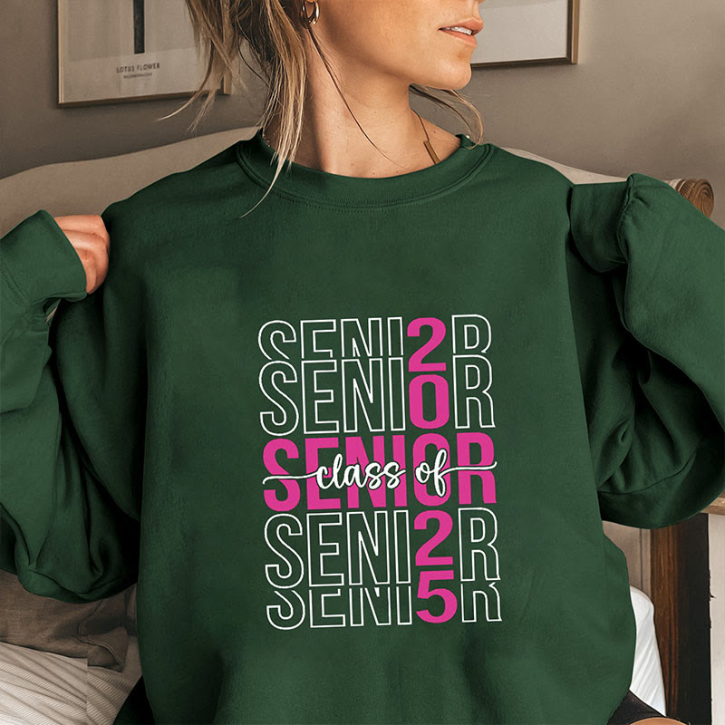 Sweat-shirt grande taille pour classe de terminale - Vert foncé - 3XL - image 4