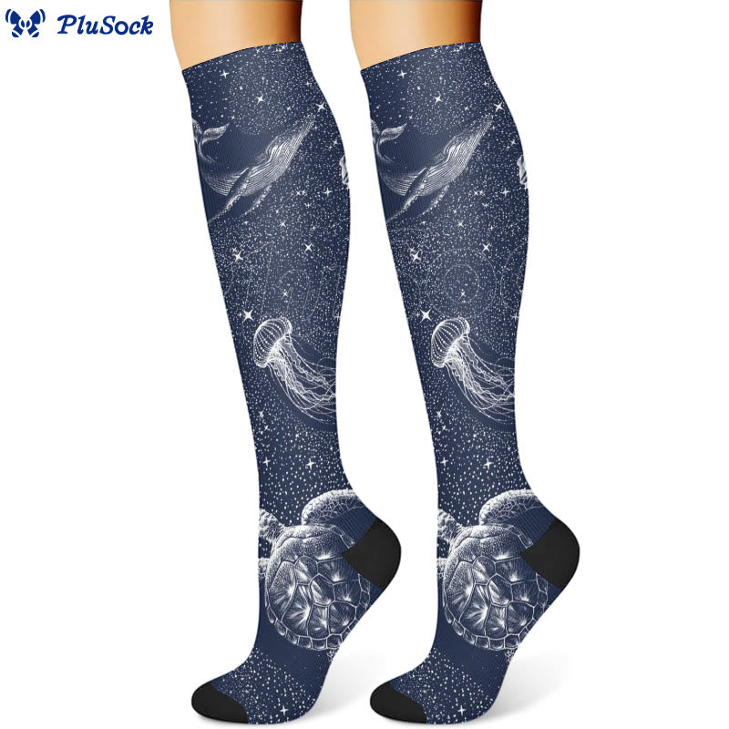 Chaussettes de compression ciel étoilé (3 paires) - image 3