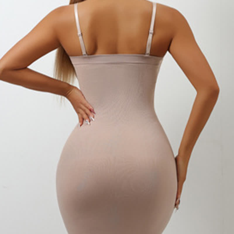 Jupe une pièce sexy sans coutures avec bretelles