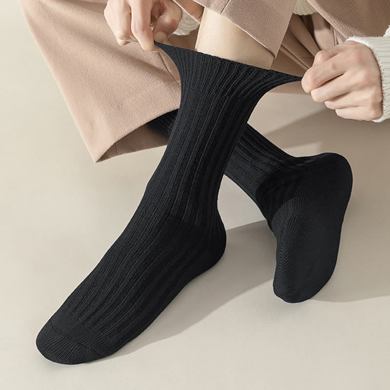 Chaussettes décontractées françaises grande taille (5 paires)