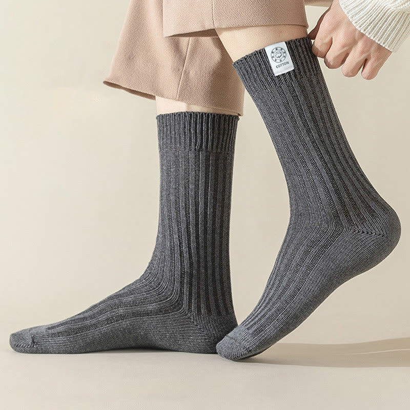 Chaussettes décontractées françaises grande taille (5 paires)