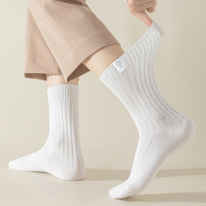Chaussettes décontractées françaises grande taille (5 paires)