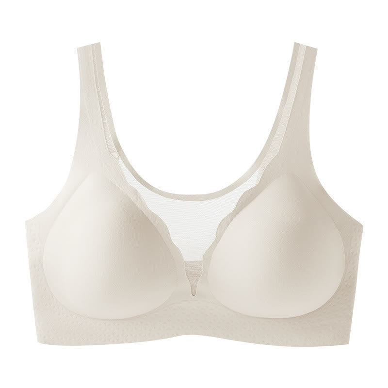 Soutien-gorge sans armatures grande taille en forme de U dans le dos