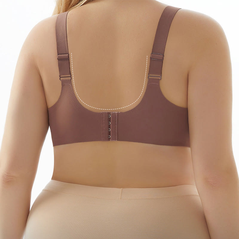Soutien-gorge sans armatures grande taille en forme de U dans le dos