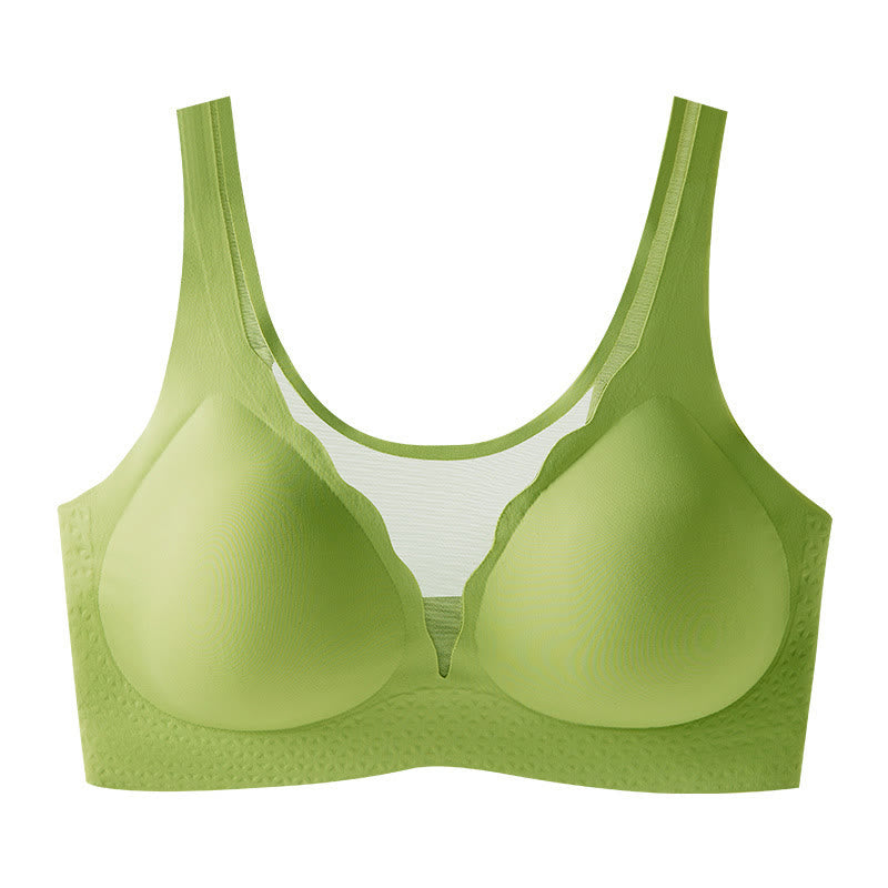Soutien-gorge sans armatures grande taille en forme de U dans le dos