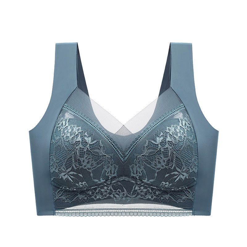 Soutien-gorge en dentelle florale grande taille