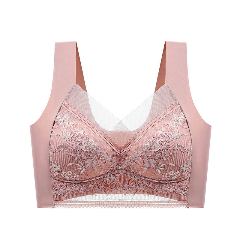 Soutien-gorge en dentelle florale grande taille