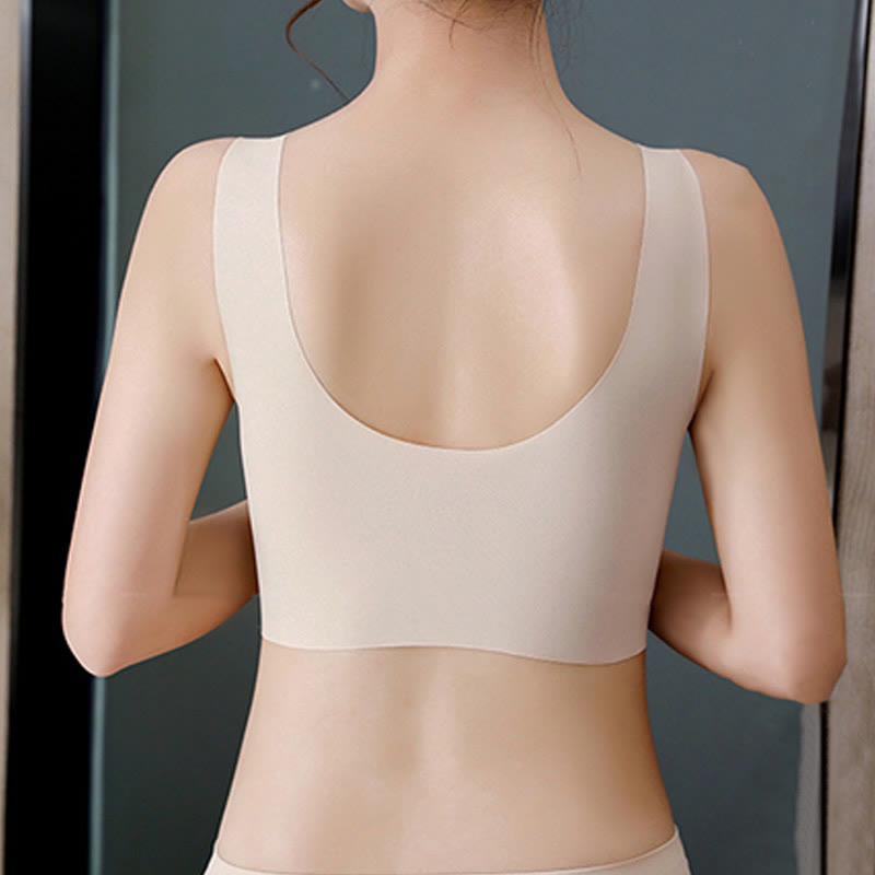 Soutien-gorge sans armatures en dentelle grande taille sans coutures
