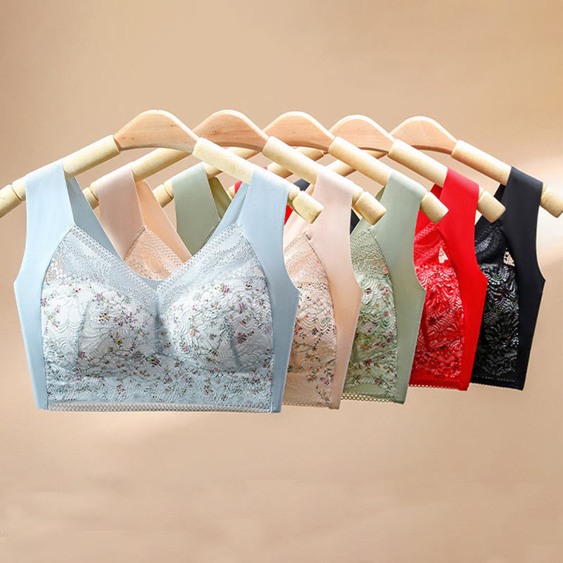 Soutien-gorge grande taille à couverture complète et doux avec bordure en dentelle (lot de 2)