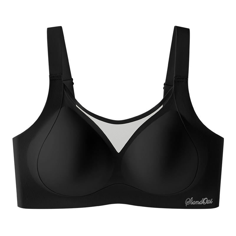 Soutien-gorge sans armatures à bretelles larges grande taille