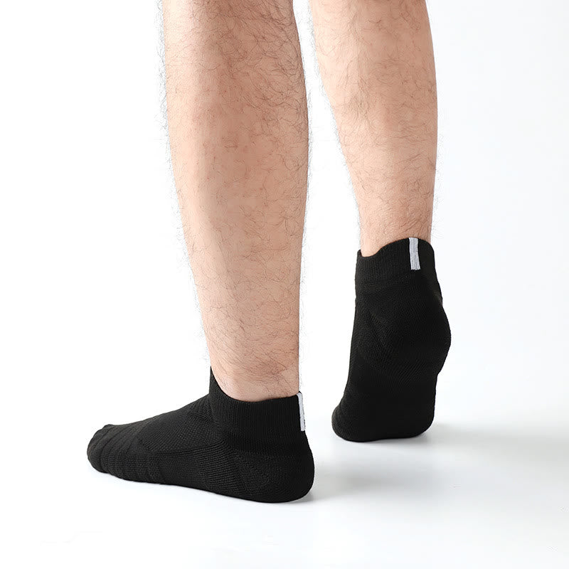 Chaussettes de compression à la cheville en serviette épaisse grande taille (6 paires)