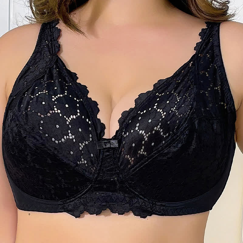 Soutien-gorge à armatures en dentelle ultra fin et élégant