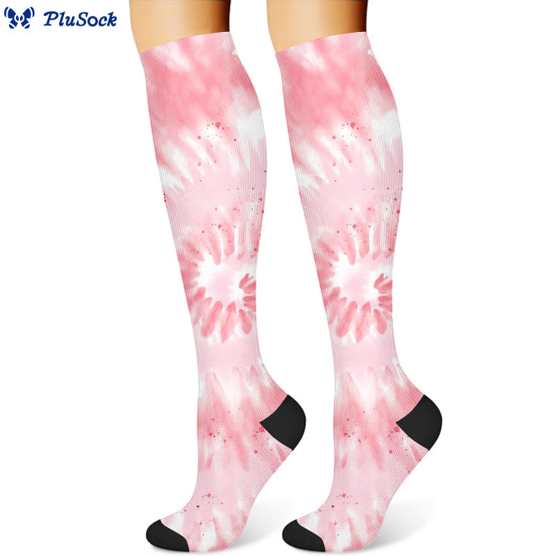 Chaussettes de compression uniques tie-dye (3 paires)