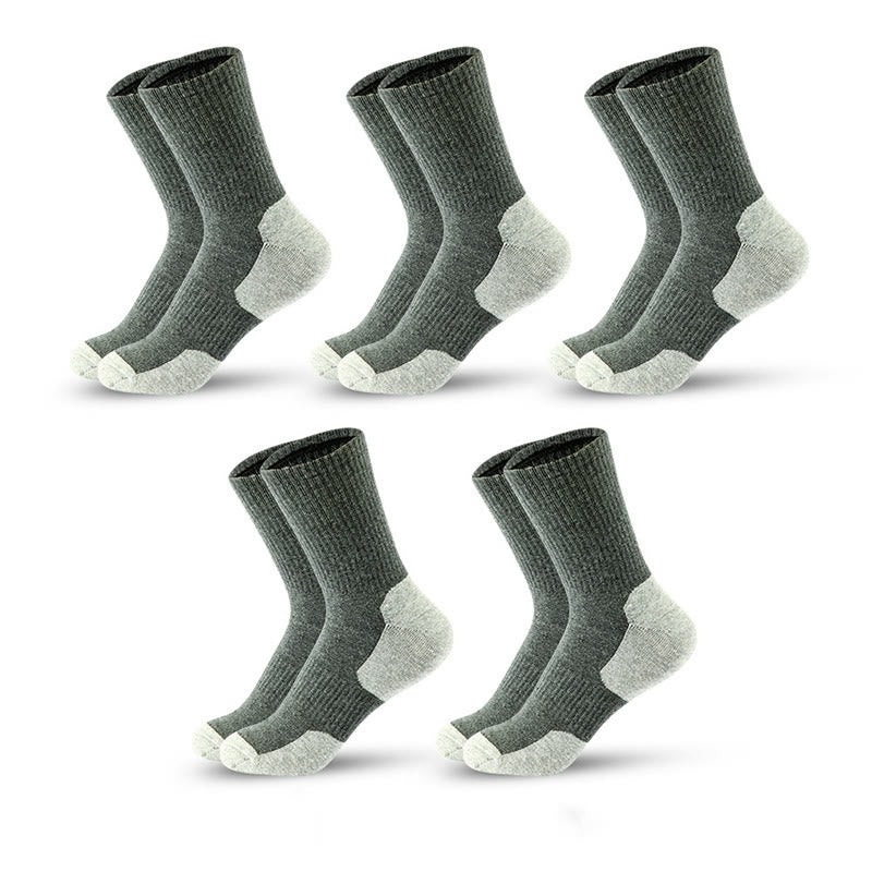 Chaussettes de compression Mountain Sports Quarter grande taille (5 paires)