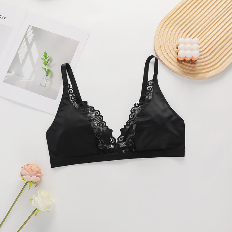 Soutien-gorge sexy ultra fin en dentelle transparente sans armatures