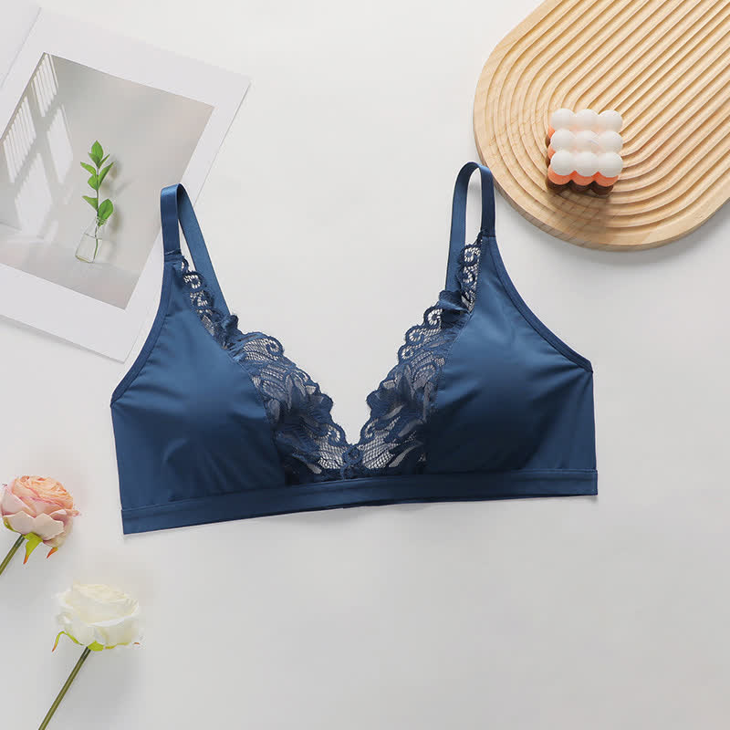 Soutien-gorge sexy ultra fin en dentelle transparente sans armatures