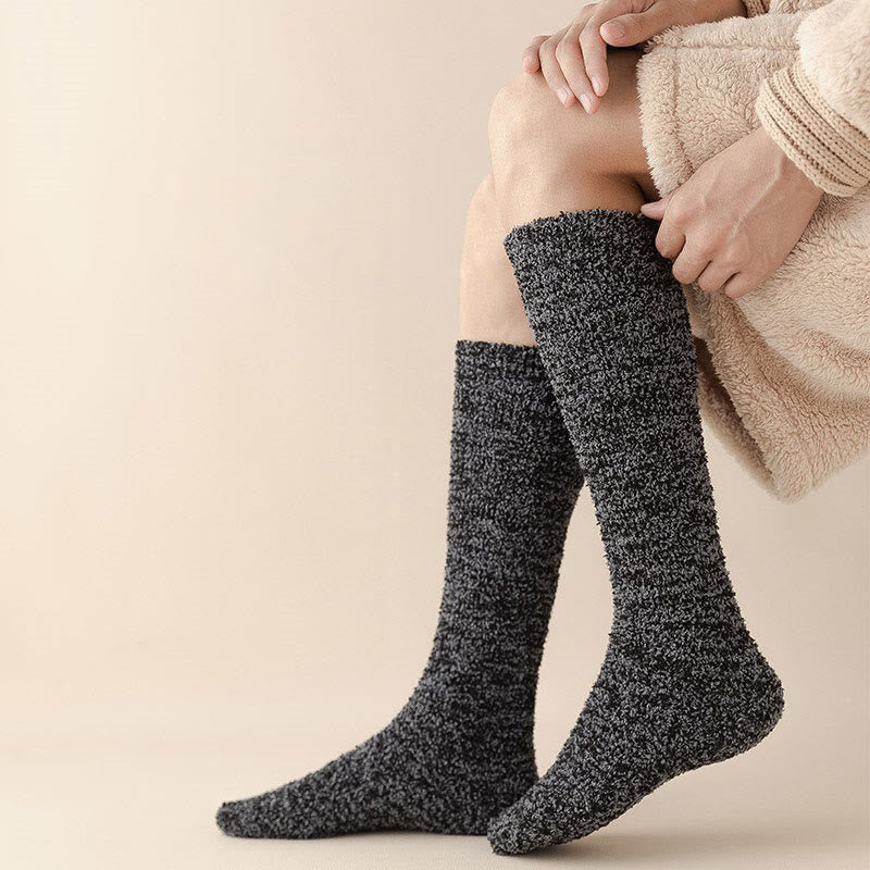 Chaussettes hautes épaisses grande taille (3 paires)
