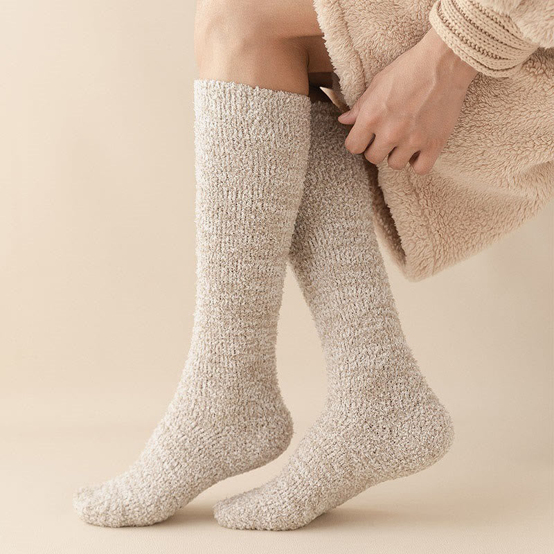 Chaussettes hautes épaisses grande taille (3 paires)