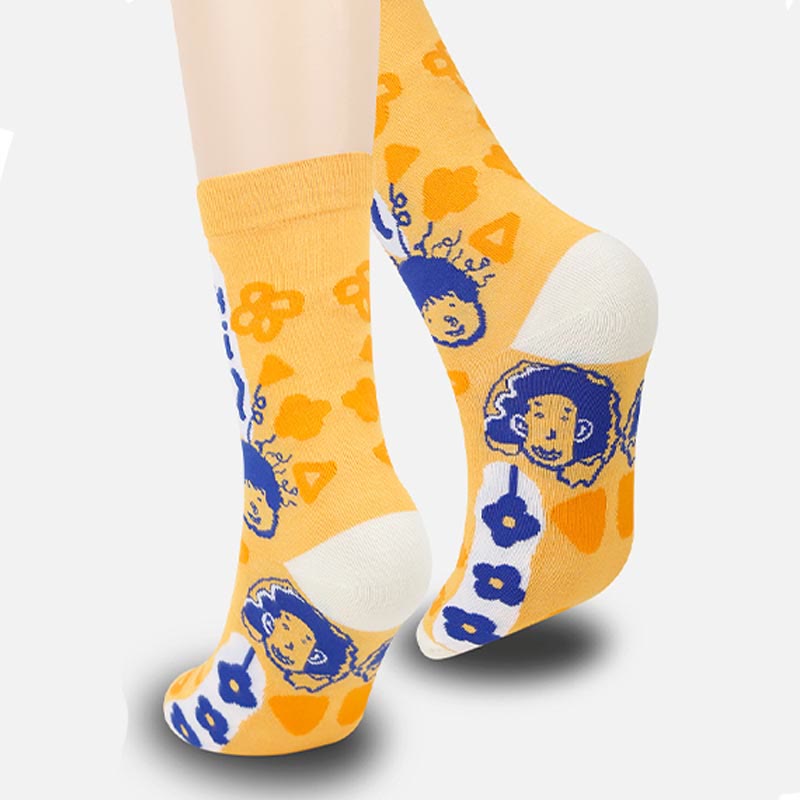 Chaussettes courtes à motifs amusants grande taille (5 paires)