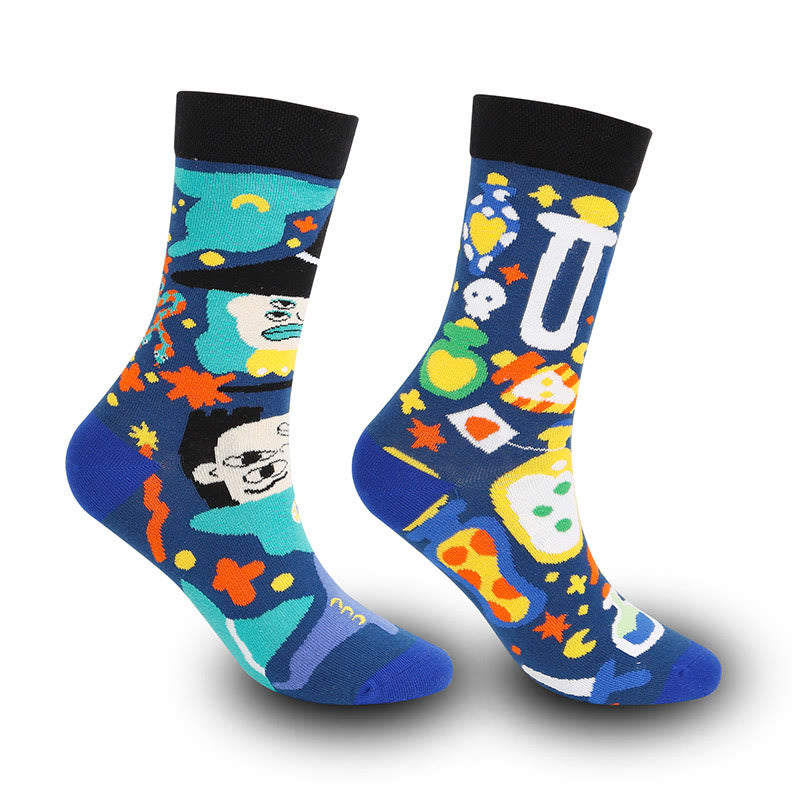Chaussettes asymétriques grande taille (4 paires) - image 4