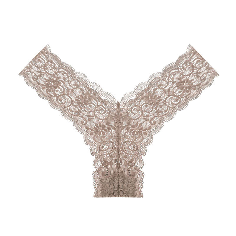 String sexy en dentelle florale taille basse (lot de 3)