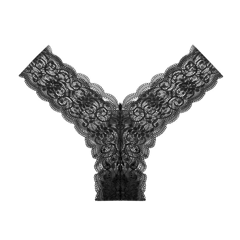 String sexy en dentelle florale taille basse (lot de 3)