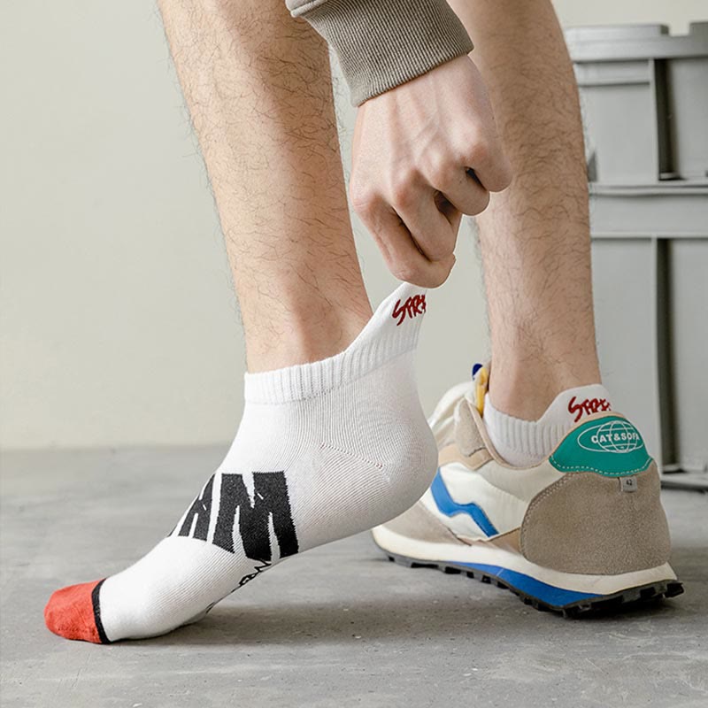 Chaussettes à imprimé lettre grande taille (5 paires)