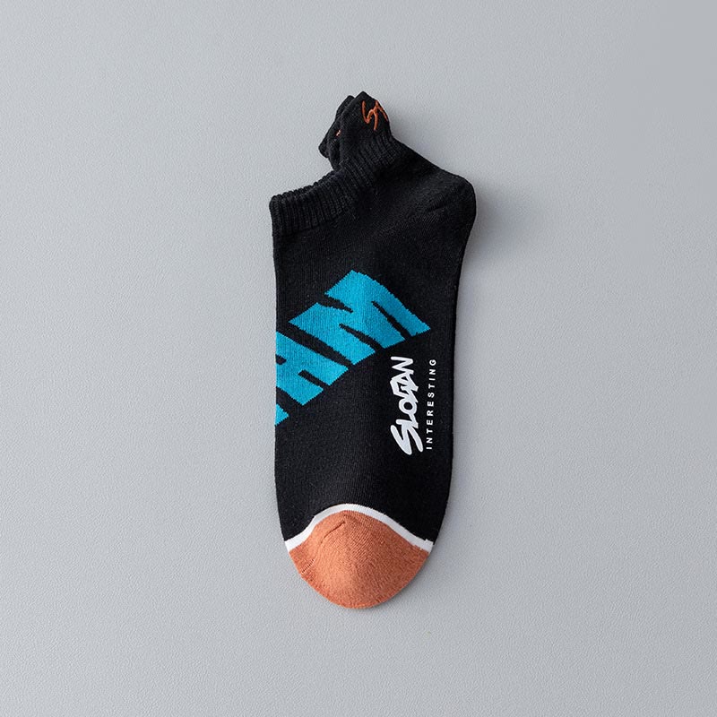 Chaussettes à imprimé lettre grande taille (5 paires)