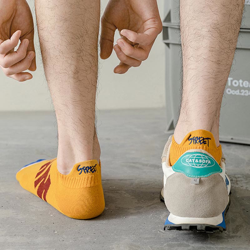 Chaussettes à imprimé lettre grande taille (5 paires)