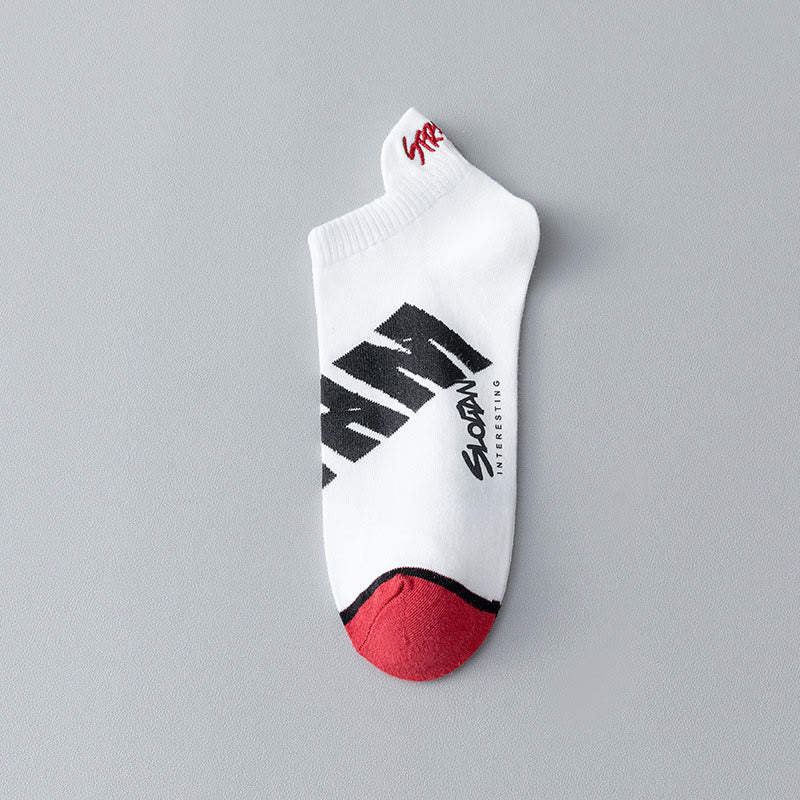 Chaussettes à imprimé lettre grande taille (5 paires)