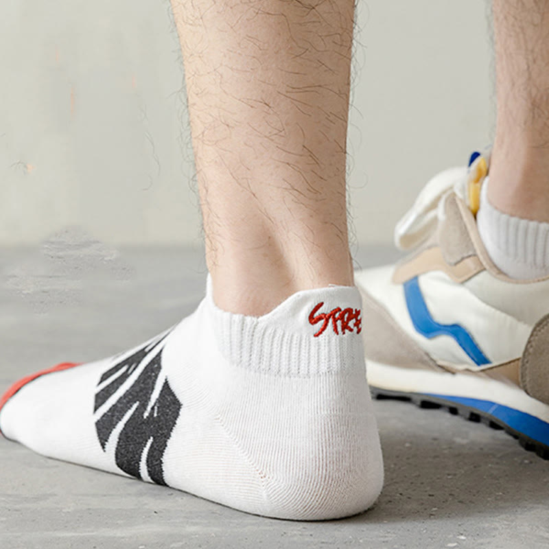 Chaussettes à imprimé lettre grande taille (5 paires)