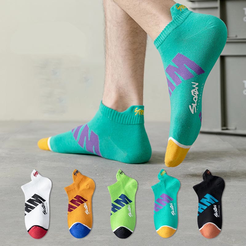Chaussettes à imprimé lettre grande taille (5 paires)