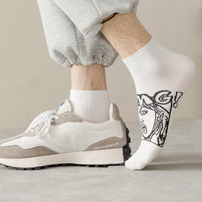 Chaussettes tendance et amusantes grande taille (5 paires)