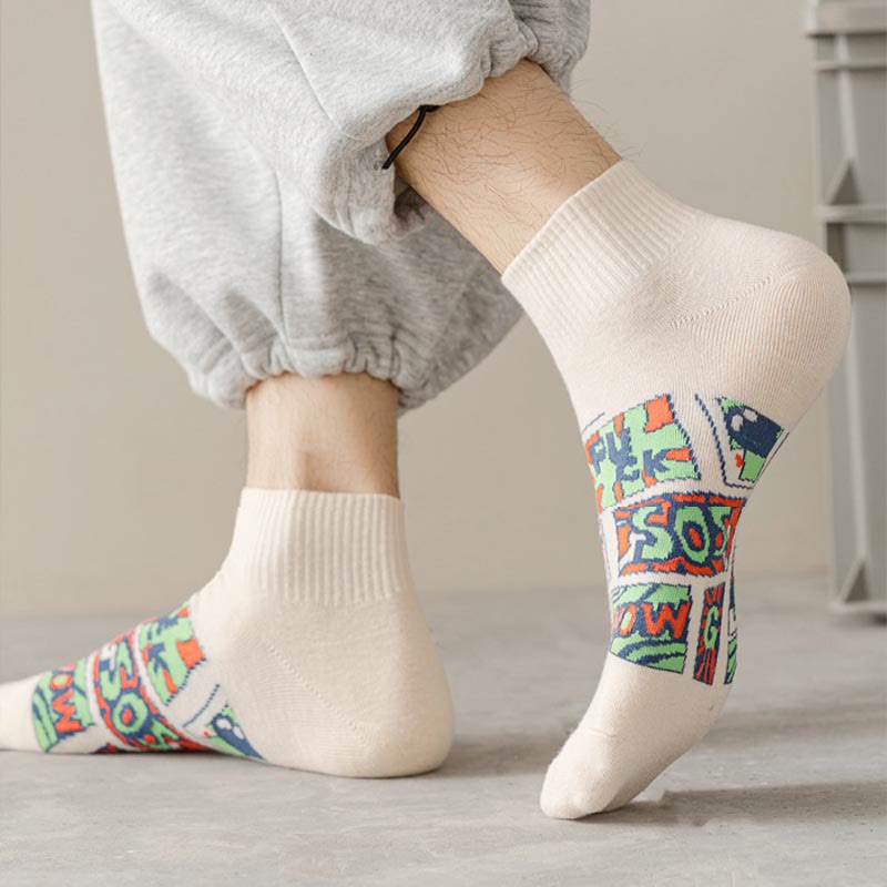 Chaussettes tendance et amusantes grande taille (5 paires)