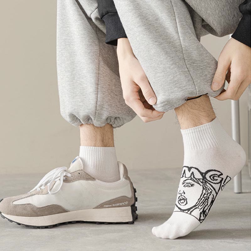 Chaussettes tendance et amusantes grande taille (5 paires)