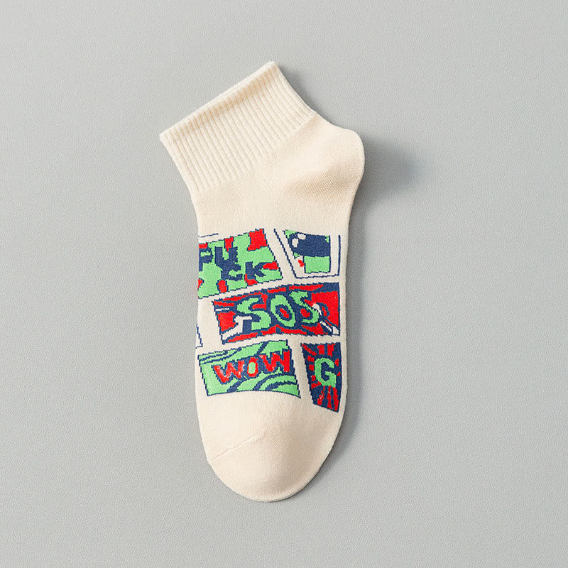 Chaussettes tendance et amusantes grande taille (5 paires)