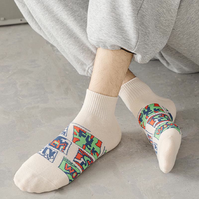 Chaussettes tendance et amusantes grande taille (5 paires)