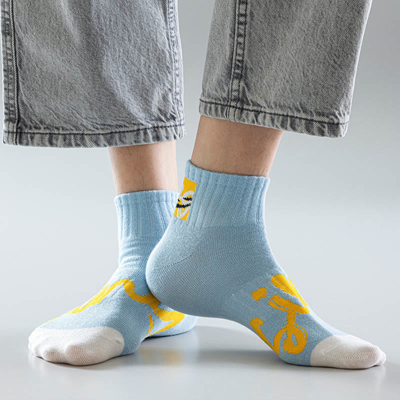 Chaussettes alphanumériques grande taille (5 paires)