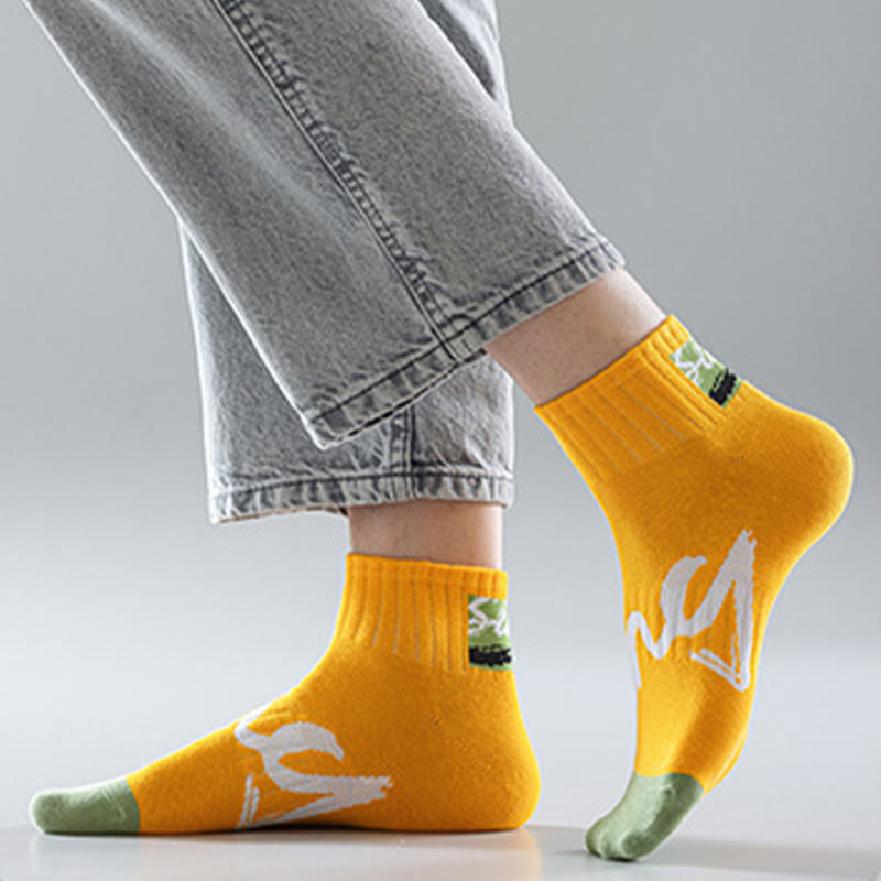 Chaussettes alphanumériques grande taille (5 paires)