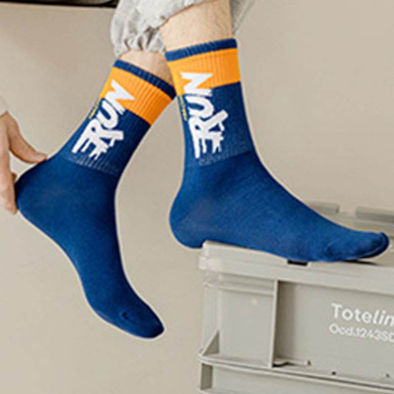 Chaussettes courtes à imprimé lettre grande taille (7 paires)