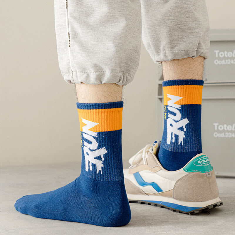 Chaussettes courtes à imprimé lettre grande taille (7 paires)